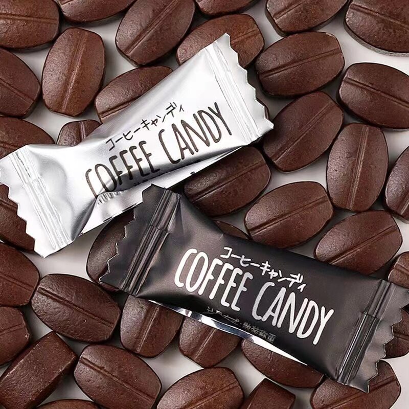 Coffee Candy, Coffee Bean Candy, Refreshing and Invigorating, Anti-Drowsiness, Driving, Leisure Snacks, Rich Black Coffee Candy, Concentrated Tablets