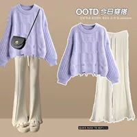 Белые абрикосовые штаны#白 白 白