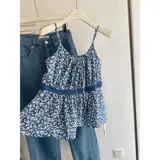 Весенний кардиган для отдыха, джинсы, комплект, изысканный стиль, большой размер, цветочный принт, в цветочек, 3 предмета