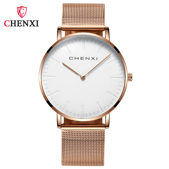 Watch for Students, Simple, Ultra-Thin, Fashionable Couple Watch, New Tiktok Trending Mesh Strap Watch for Men and Women