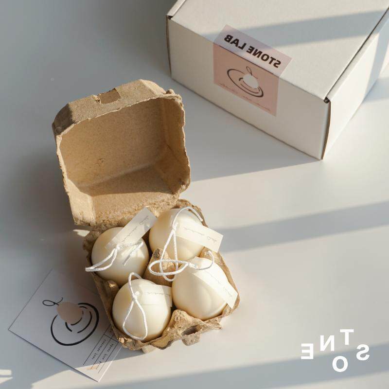 Decorative design aromatherapy candle egg shape minimalist home decoration Kang Haoxin (Love Home Valentine's Day gift