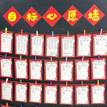 Résultats de la classe de Gaokao au Moyen-Orient Cible Carte murale Programme dexamen des étudiants Tableau de départ Programme dencouragement à lapprentissage Fiche de livre