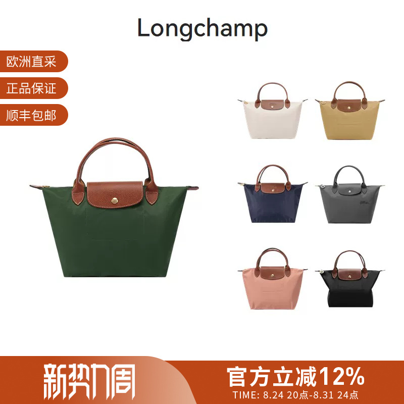 Longchamp Women's Small Foldable Dumpling Bag Tote Handbag 1621 089