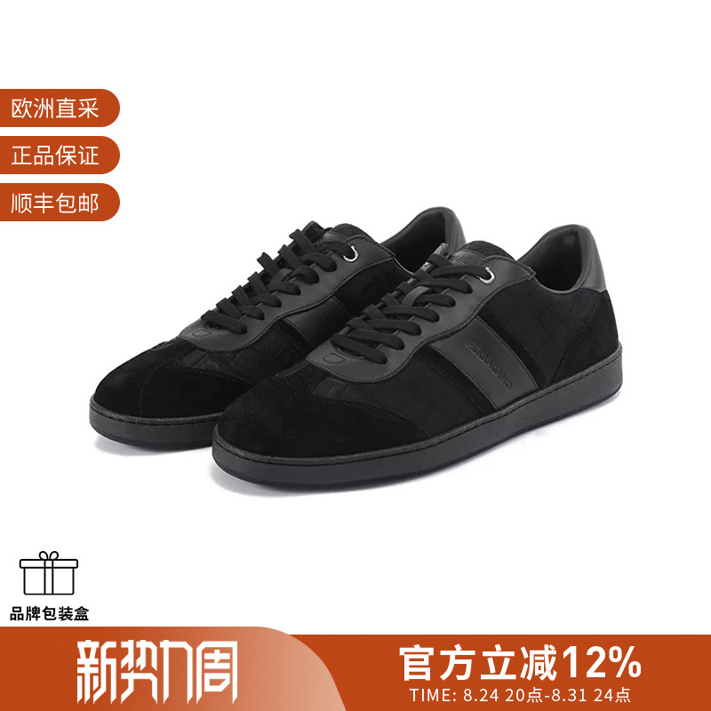 Ferragamo Men's Low-Top Lace-Up Sneakers Casual Sports Shoes 0779044