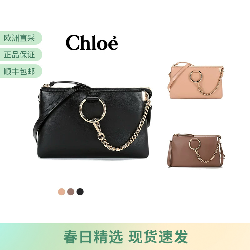 Chloe Women's Faye Series Sheepskin Shoulder Crossbody Bag Small Size Chc21As414F17