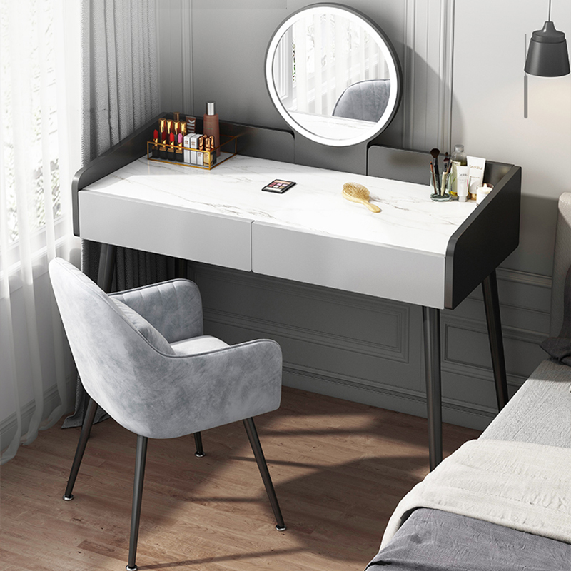 Dressing table light luxury modern minimalist Italian high-end dressing table bedroom net red ins wind small makeup table