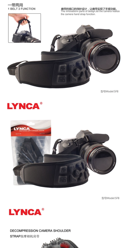 Lực lượng bóng Jia đệm nén camera dây đeo SLR với một dây buộc vi máy ảnh Canon vai chéo dây đeo dây thừng 5D2 3 4 6D2 1DX2 Nikon D750 phụ kiện kỹ thuật số dây đeo vai dây - Phụ kiện máy ảnh DSLR / đơn