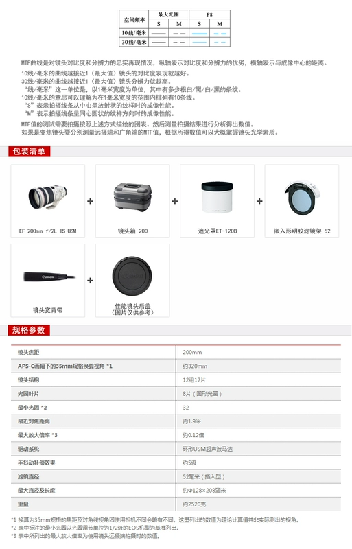 Ống kính cố định tele Canon Canon EF 200mm f / 2L ISM ống kính tiêu cự cố định khẩu độ lớn Ống kính vòng tròn màu đỏ cấp L hỗ trợ máy ảnh DSLR full-frame chụp ảnh phong cảnh chân dung chống rung 200 F2 ống kính nikon