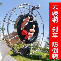 Hand-held kite roulette reel with line fishing wheel for adults stainless steel kidnapper reel