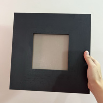 (Original Bauhaus) 7 8cm wide large black square frame simple solid wood black oil painting frame photo frame frame mounting