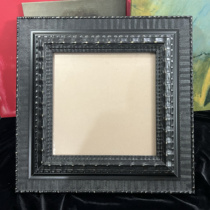 (can be customized) 10 6cm wide Dutch style black corrugated solid wood oil painting frame picture frame frame mounting