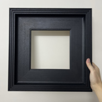 (can be customized) 9 6cm wide British simple minimalist black solid wood picture frame picture frame