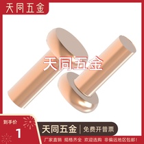 M2M2 5M3M4M5M6M8 copper flat head solid rivet flat cap copper nail hand hammered rivet GB109