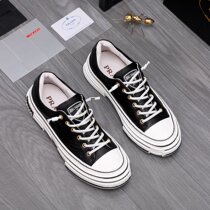 Prada Prada Prada 22 New Breathable Fashion 100 Hitch Casual Mens Shoes Thick Bottom Port Wind Low Helper Shoes