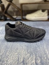 Prada Prada 22 new mens classic lacing running shoes casual sneakers fashion 100 hitch shoes