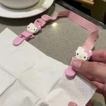 Saliva napkin holder baby saliva napkin rice holder dirty clothes adult halter neck adjustable paper towel holder anti-collapse oil soup artifact