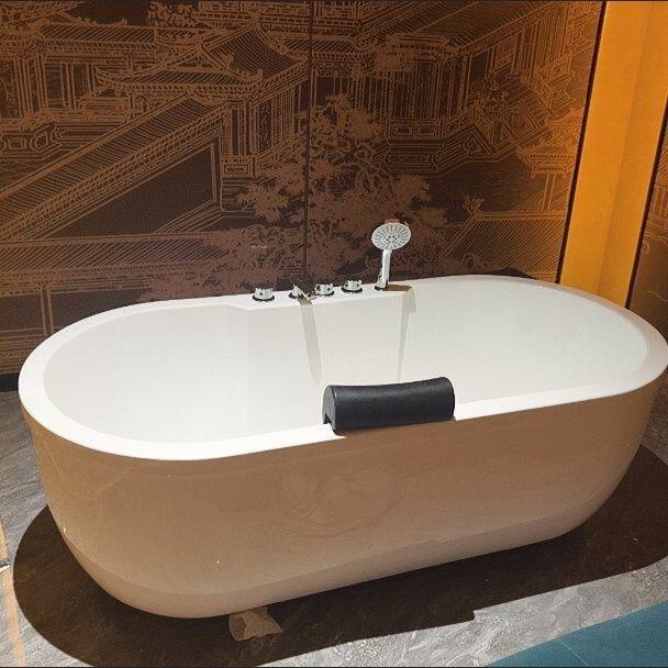 Acrylic Small-Sized Adult Bathtub for Home Use, Hotel Double-Layer Insulation, Spa Freestanding Bathtub Acrylic Small-Sized Adult Bathtub for Home Use, Hotel Double-Layer Insulation, Spa Freestanding Bathtub