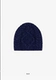 Синяя вязаная шапка