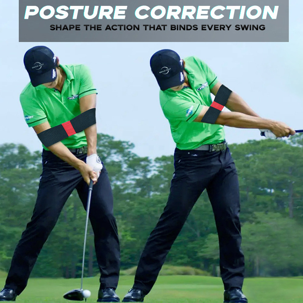 Golf arm swing action correction with swing lever posture fixed elastic band upper rod hand posture straightener-Taobao