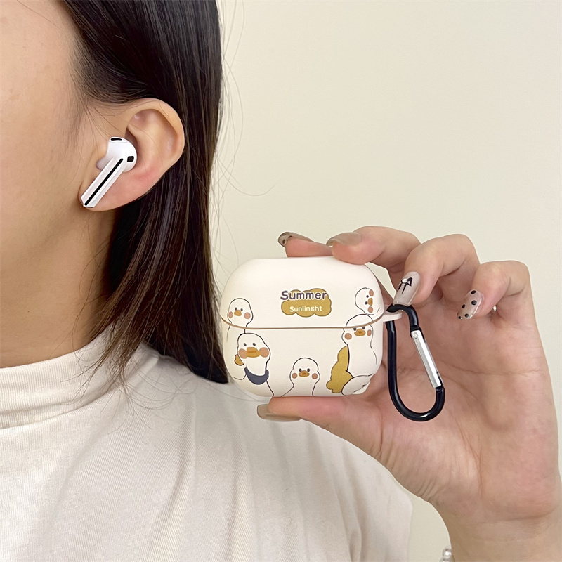 Diving Duck Is Suitable for Samsung Galaxy Buds3 Pro Wireless Bluetooth Headset Protective Cover Samsung Buds3 Shell Male and Female Stylish Male and Female Couple Cartoon Cute Charging Compartment Box Diving Duck Is Suitable for Samsung Galaxy Buds3 Pro Wireless Bluetooth Headset Protective Cover Samsung Buds3 Shell Male and Female Stylish Male and Female Couple Cartoon Cute Charging Compartment Box