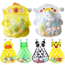 Baby Bath Toys Cute Rainbow Duck Mesh Net Toy Storage Bag St