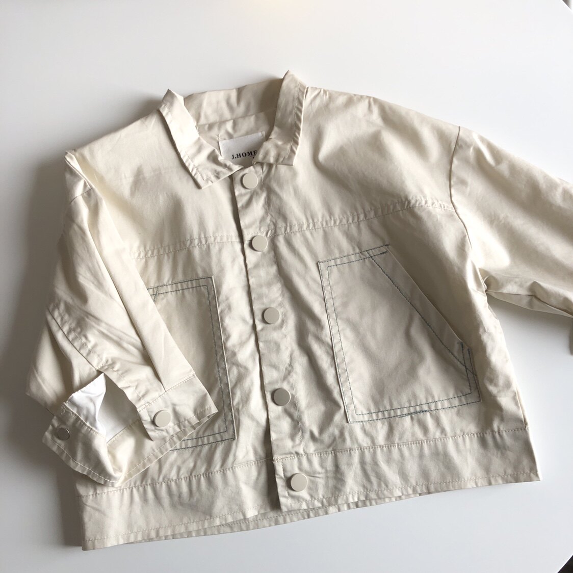 J·Home Beige Patch Front Jacket