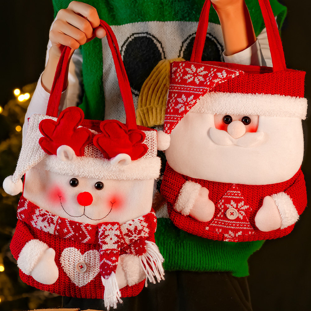 Christmas gift handbag packing bag Christmas Eve Pyongan Christmas small gift Decorative Candy Bag Children Bag-Taobao