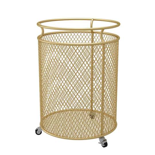 Nordic ins Style Simple Laundry Basket Iron Storage Basket Home Light Luxury Dirty Clothes Storage Bin Bathroom Laundry Basket