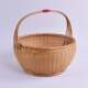 Bamboo Woven Basket, Hand-Held Basket, Handmade Fruit and Vegetable Basket, Egg Basket, Kitchen Storage Basket, Household Shopping Basket, Bamboo Products