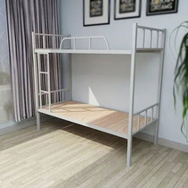 Student dormitory canopy bed staff high and low iron bed double-decker single steel wood bunk bed construction site dormitory iron frame bed