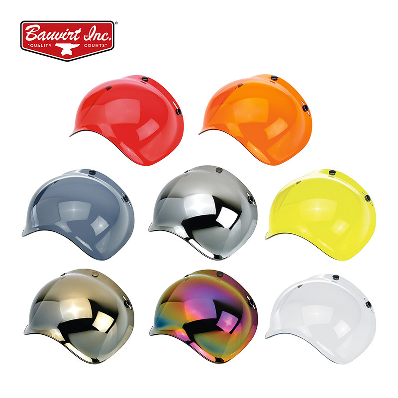 Helmet Bubble Mirror Retro Armor Triple Buckle Type Front Wind Shield Motorcycle Half Armor Visor Windproof Universal Goggles-Taobao