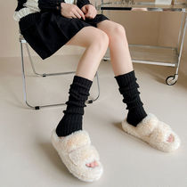 Warm day jk pile knitted legs in calf socks and socks teenage girl harvest winter cover to prevent cold