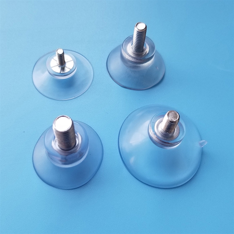 With screw rod suction cup non-slip foot pad coffee table rattan table and chair layer board support furniture hole glass M4M6M8 fixed suction cup