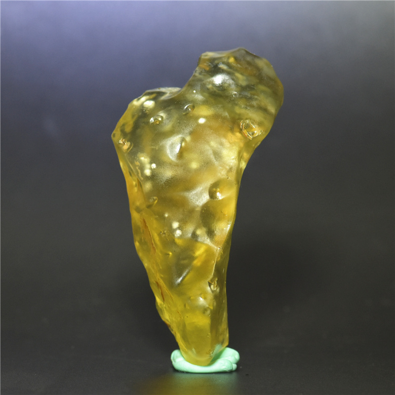 Egyptian Libyan Glass Meteorite Natural Raw Stone Abundant and Rich Czech Meteorite Colombian Cultural Pendant