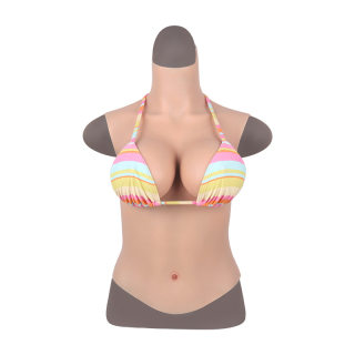 Half-body navel type prosthetic breast transvestite for male cross-dressing