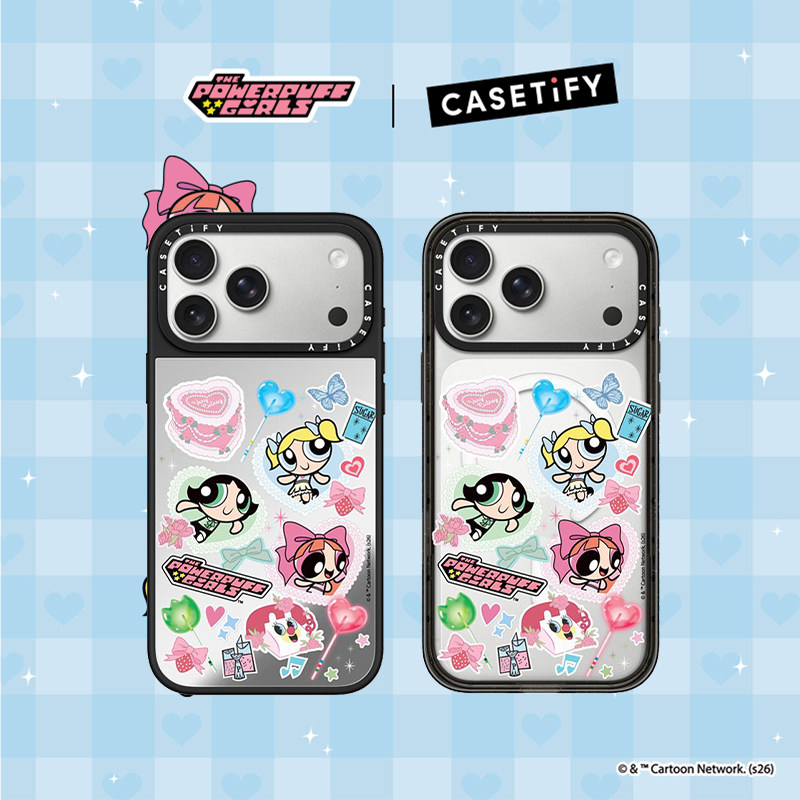 The Powerpuff Girls x CASETiFY 飞天小女警联名贴纸适用于苹果