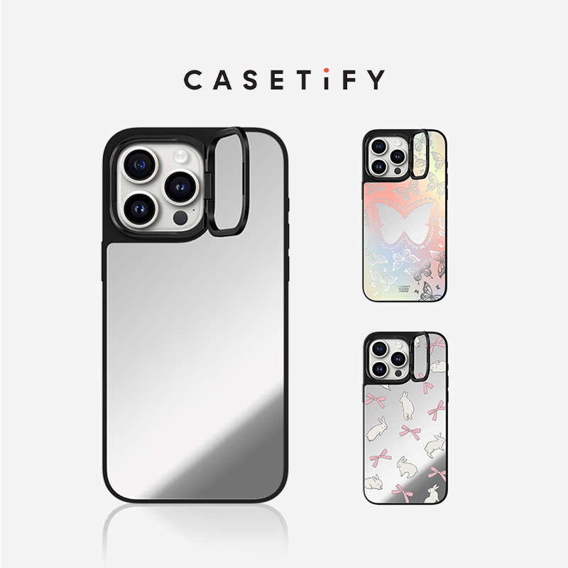 Casetify Frame Stand Magsafe Compatible Phone Case Suitable for iPhone 15 /Plus/Pro/Max Mirror Phone Case