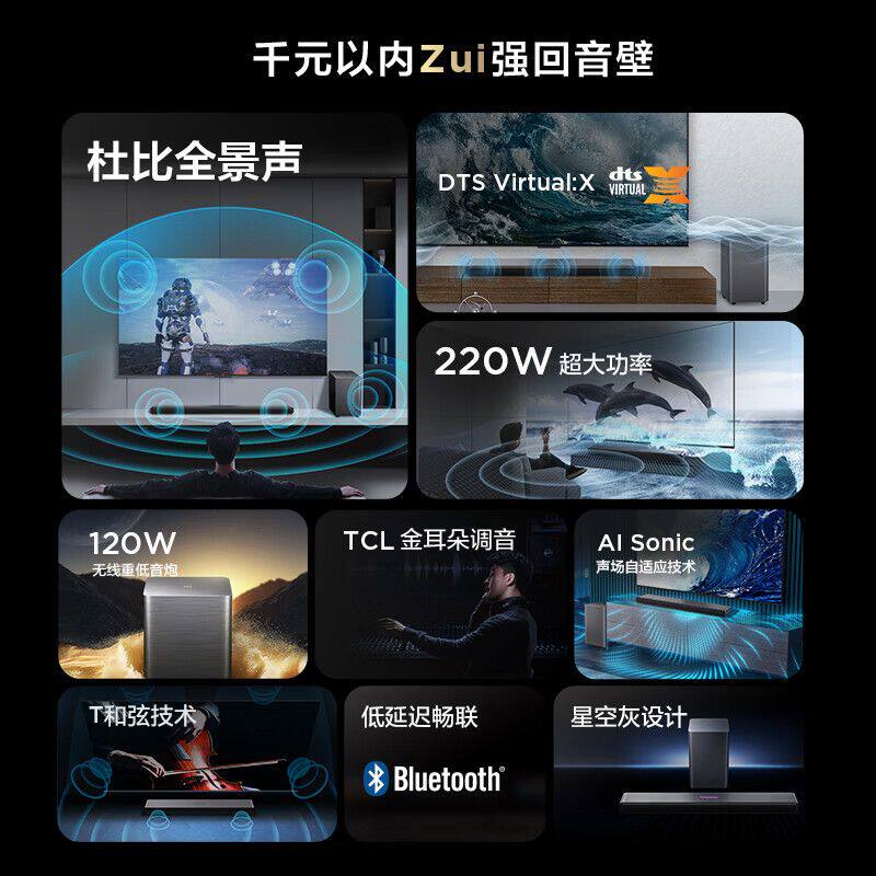 Саундбар TCL Echo Wall S55H с сабвуфером