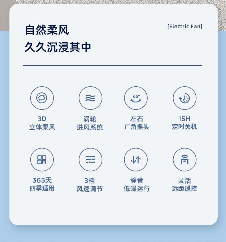 容声 台式空气循环扇 3D循环风感 图2