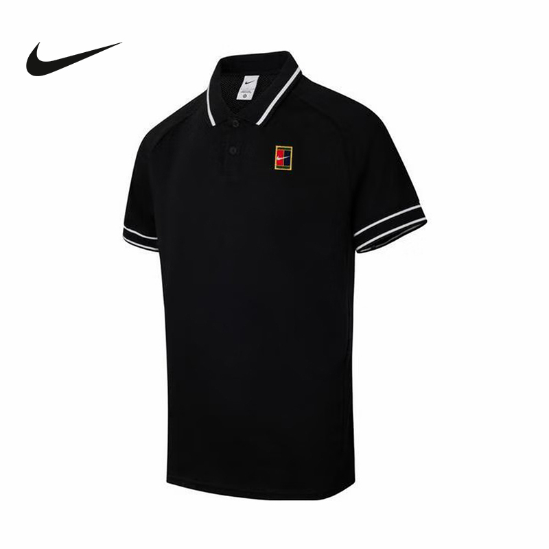 Nike Heritage Men's Tennis Lapel T-Shirt Summer Breathable Short-Sleeved Polo Shirt Fq2102-010