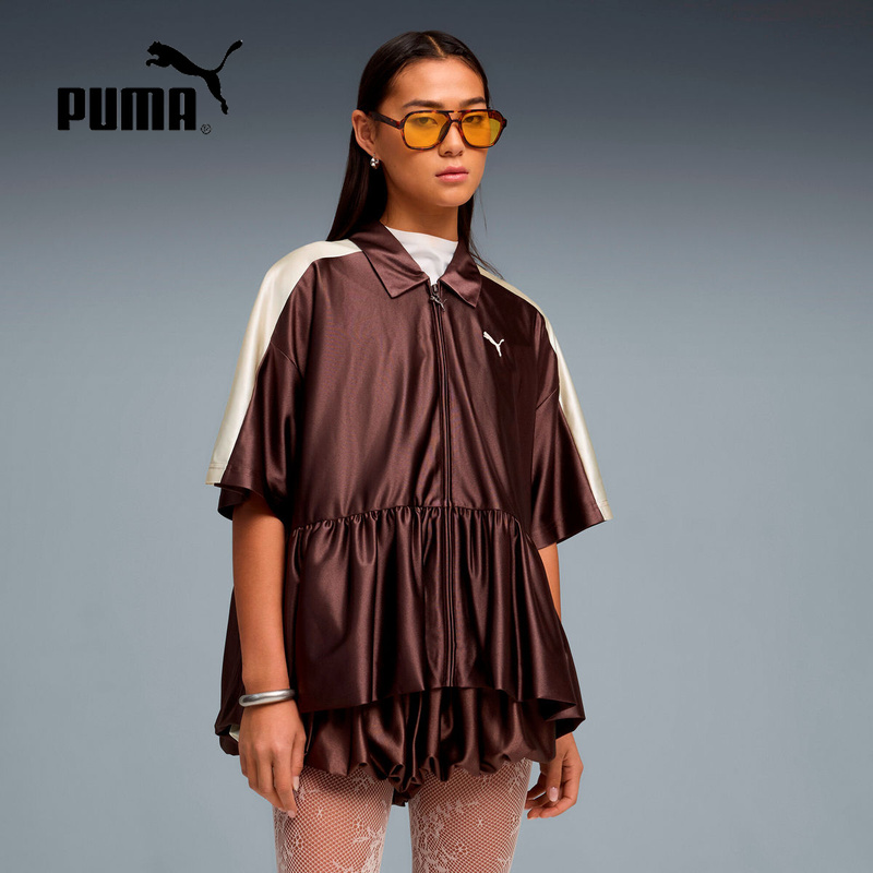 Puma Summer New Women's Breathable Loose Short-Sleeved Shirt Casual Sports Dress 636885-13 Puma Summer New Women's Breathable Loose Short-Sleeved Shirt Casual Sports Dress 636885-13