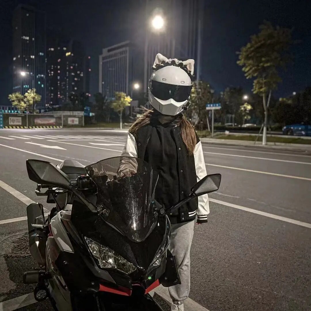 Cat Ears Safety Helmet Adornment Locomotive Decoration Ears Electric Car Male And Female Knight Locomotive Ski Armor Small Accessories