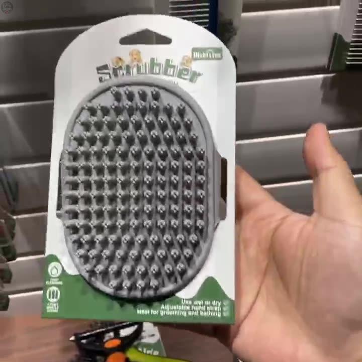 Pet Pooch Bath Brush Kitty Bath Special Brush Silicone Massage Brushed to Dog Rubbing Supplies Clean God