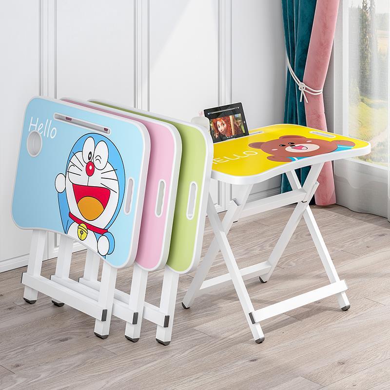 Children's Toy Children's Table Folding Infant Table Small DE3FR_16 Sub Home Baby's Desk Garden Plastic Portable