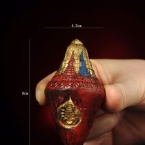 Niangla Tsa Tsa Painted Tsa Tsa Tibetan Necklace Jet Li’s Same Style