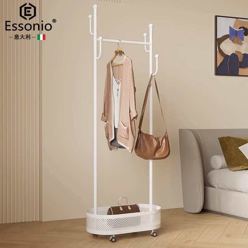 👗家居必备神器!Essonio 意大利卧室床边挂衣架落地脏衣篓,让你的房间焕然一新!🌟-衣帽架-淘宝好物网