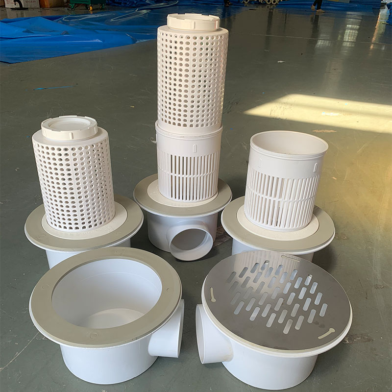 Canvas Fish Pond Outlet High Density Breeding Pool Drain Can Intubably Drain Anti-Clogging Fish Toilet Filter Net