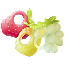 babycare fruit teether baby molar stick baby teething period silicone toy chewable gum can be boiled to prevent eating hands