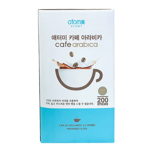 Атом Южной Кореи Алабика Скорость три -в одном кофе 200 мешков освежающих богатых закупок