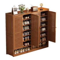 Simple shoe rack for home entrance multi-layer shutter door storage rack indoor home dust-proof entry shoe cabinet home